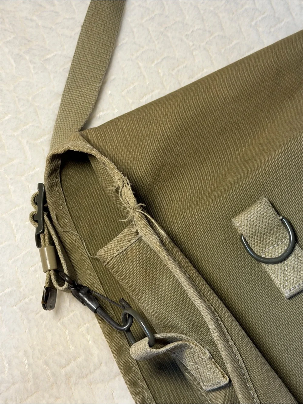 Banana Republic Vintage Khaki Messenger Bag 1980’s Safari Travel